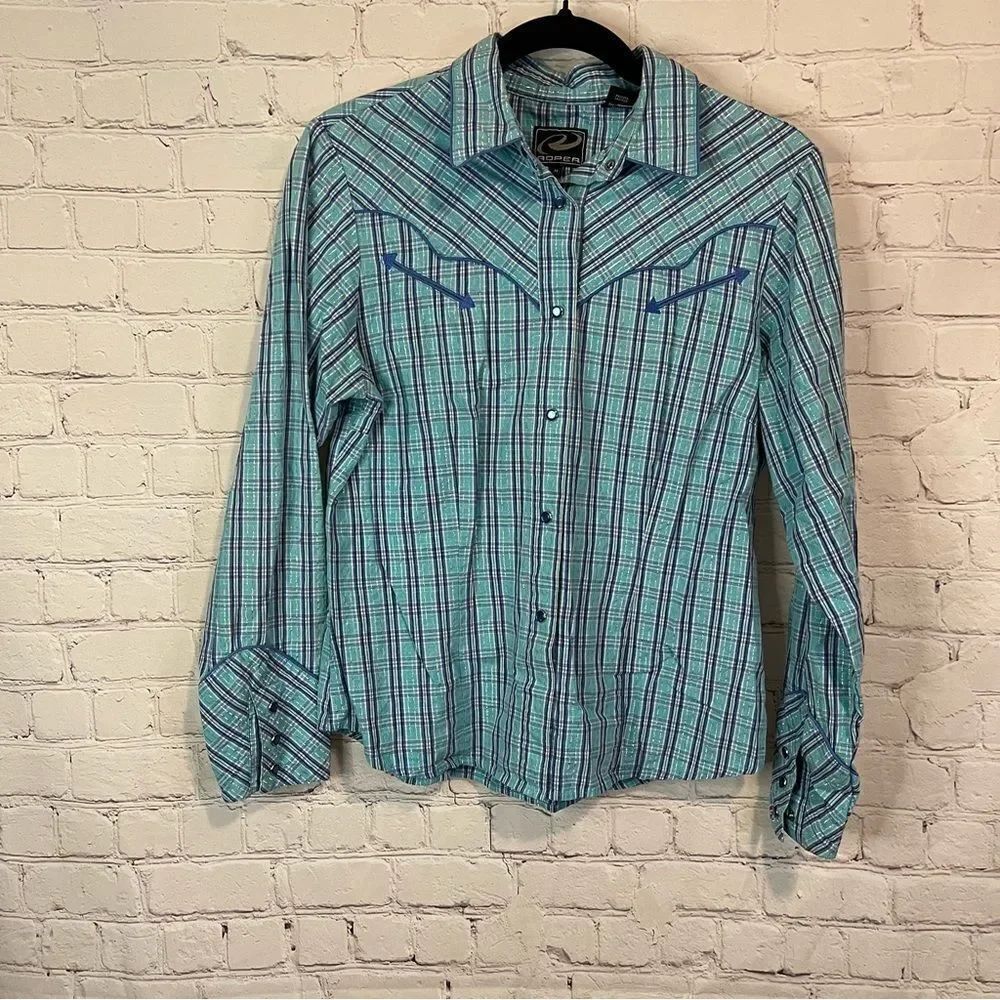 Roper Snap Botton Down Shirt size medium